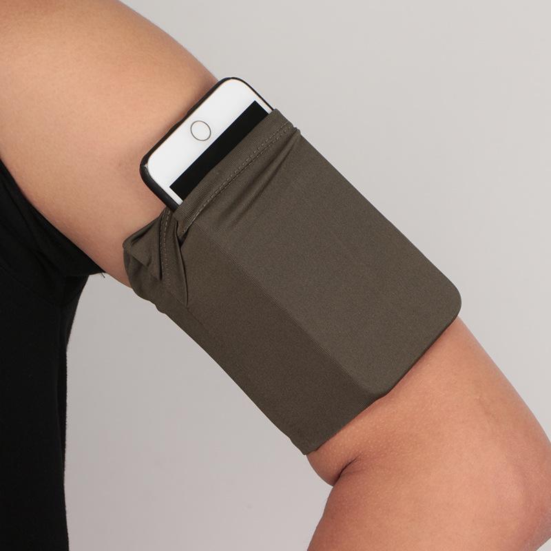 Atmungsaktives Elastisches Outdoor-Fitness-Handy-Armband: Lauf-, Radsport-Armstulpe & Tasche