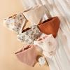 Baby Bibs Muslin Cotton Stuff Newborn Snap Button Soft Cartoon Triangle Saliva Towel Burp Cloth Girls Boys Feeding Droolbibs