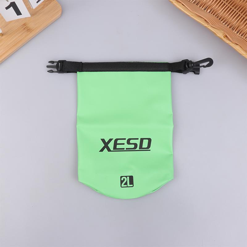 

500D Водонепроницаемая сумка для плавания Dry Sack 2/5/10 л Водонепроницаемые плавучие сумки для сухих вещей Для катания на лодке, рыбалки, рафтинга, плавания 2L зелёный