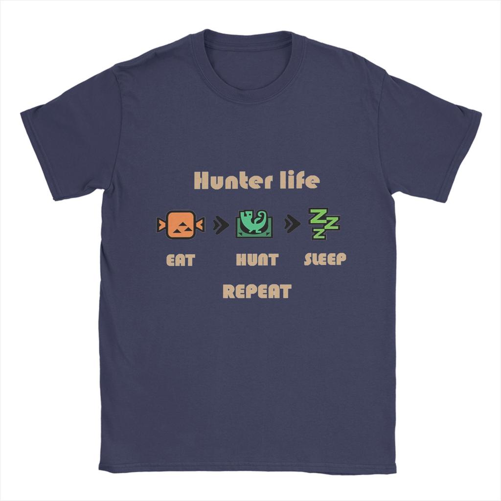 Men's Monster Hunter T Shirt Hunters life Cotton Clothes Casual Short Sleeve Crew Neck Tees Gift Idea T-Shirt