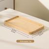 Japansk Stil Bamboo Träbricka: Rektangulär & Rund Middags- och Snackstallrik för Te, Frukt, Nordisk Display