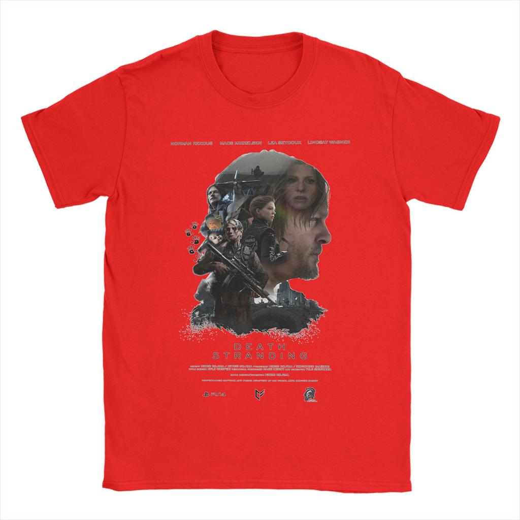 2025 Death Stranding 2 T Shirts Men's 100% Cotton Funny T-Shirts Round Neck Tees Short Sleeve Tops Plus Size