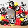 7Pcs Racing Tire Aluminum Film Balloon Set Racing Theme Wedding Birthday Party Decoration Balloon