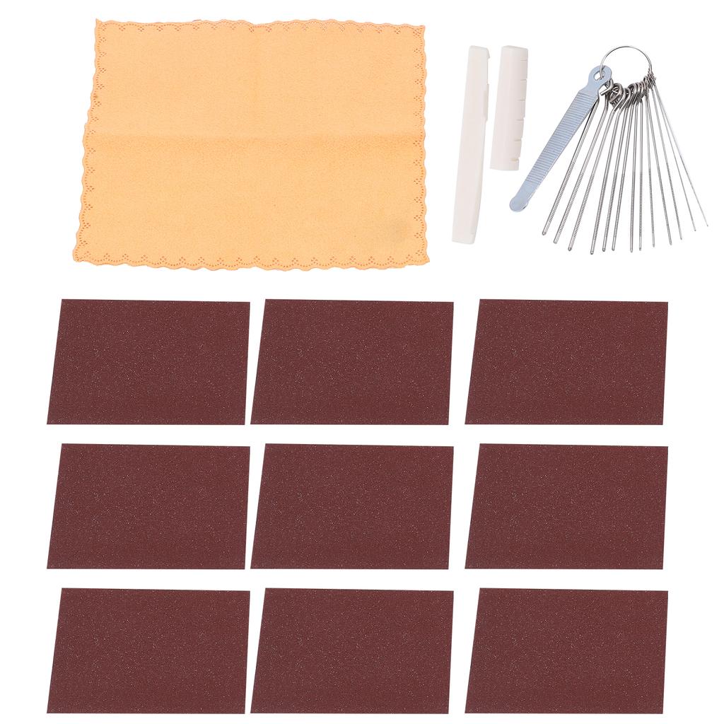 Guitar Polishing Sandpaper Set Strong AntiRust Nut Saddle Maintenance Instrument Accessories
