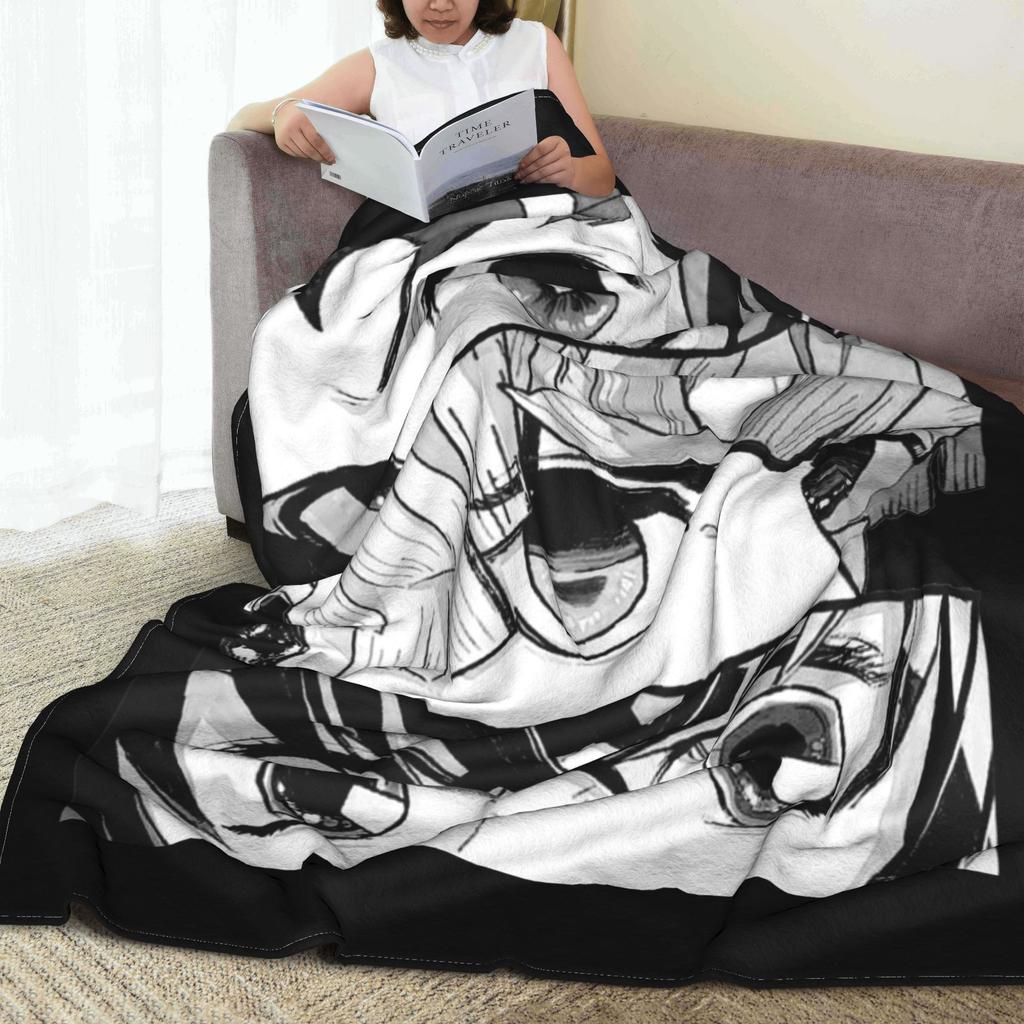 Kimetsu Demon Slayer Blankets Velvet Spring/Autumn Anime Kimetsu No Yaiba  Super Warm Throw Blankets for Bed Outdoor Rug Piece