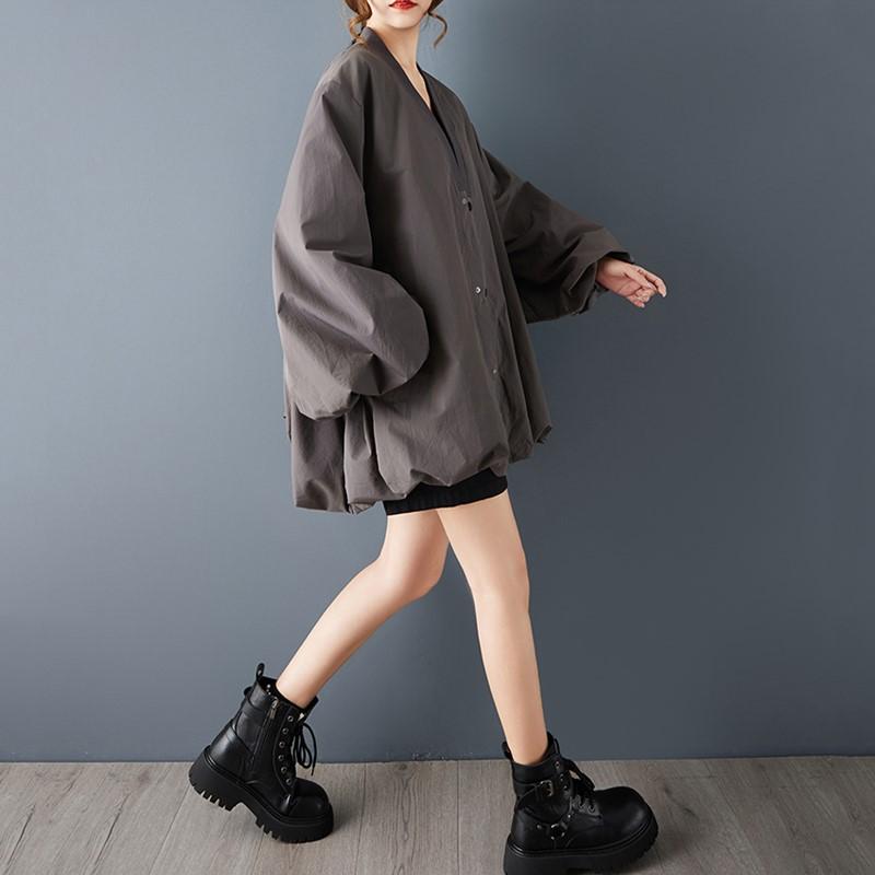 plus size vintage jackets for women causal loose spring autumn Jacket Coat Outerwear