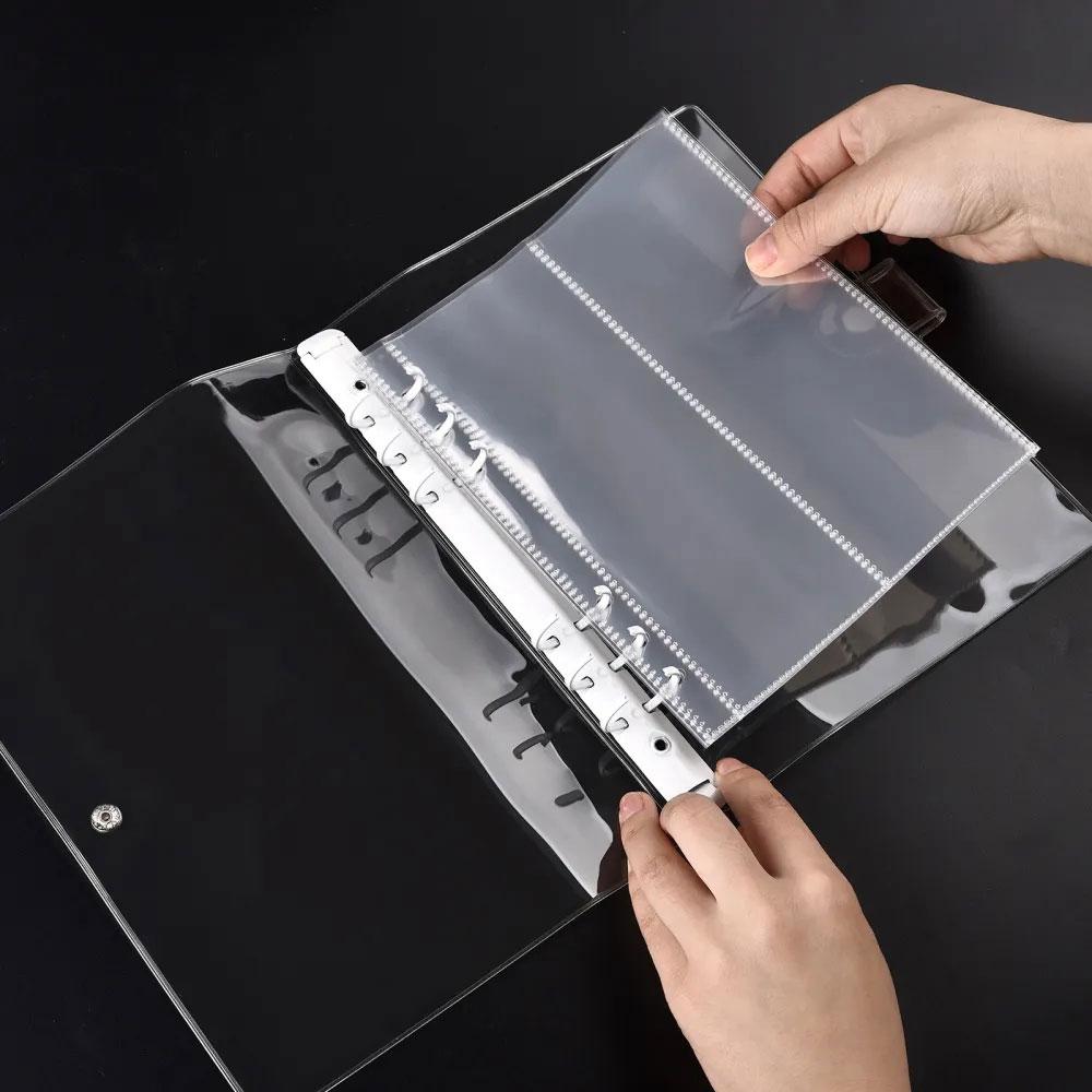 A5 Clear Album Binder Photocards Holder Storage Collesction Sheet Book & Photo Organizer Journal Diary Planner School Stationery