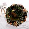 Deer, ForestThemed Automatic Opening and Closing Umbrella - 8 Ribs, Suitable for Leisure and Going Out, Outdoor Accessory, Gothic Style, Fas