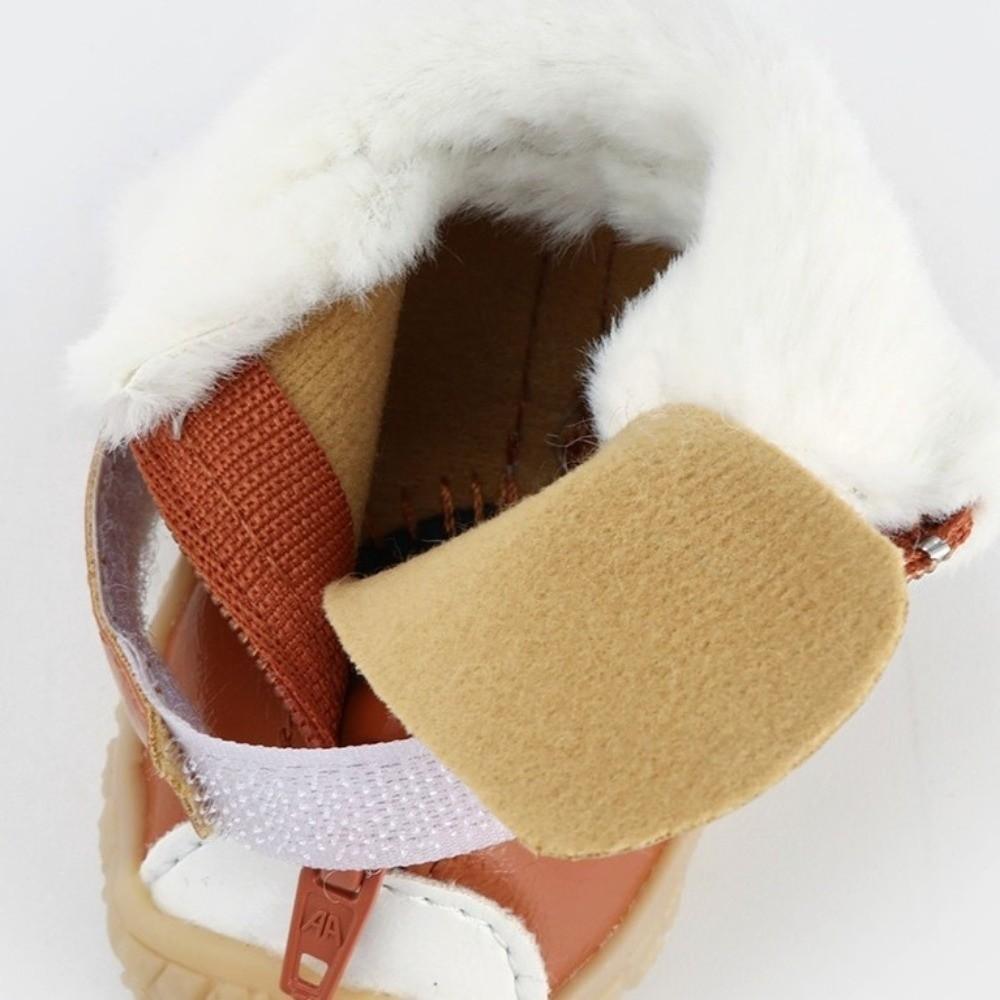 4 pcs/set Fashion Waterproof Winter Dog Shoes Adjustable Thicken Pet Warm Boots Wear-Resistant Dog Snow Boots Autumn Winter