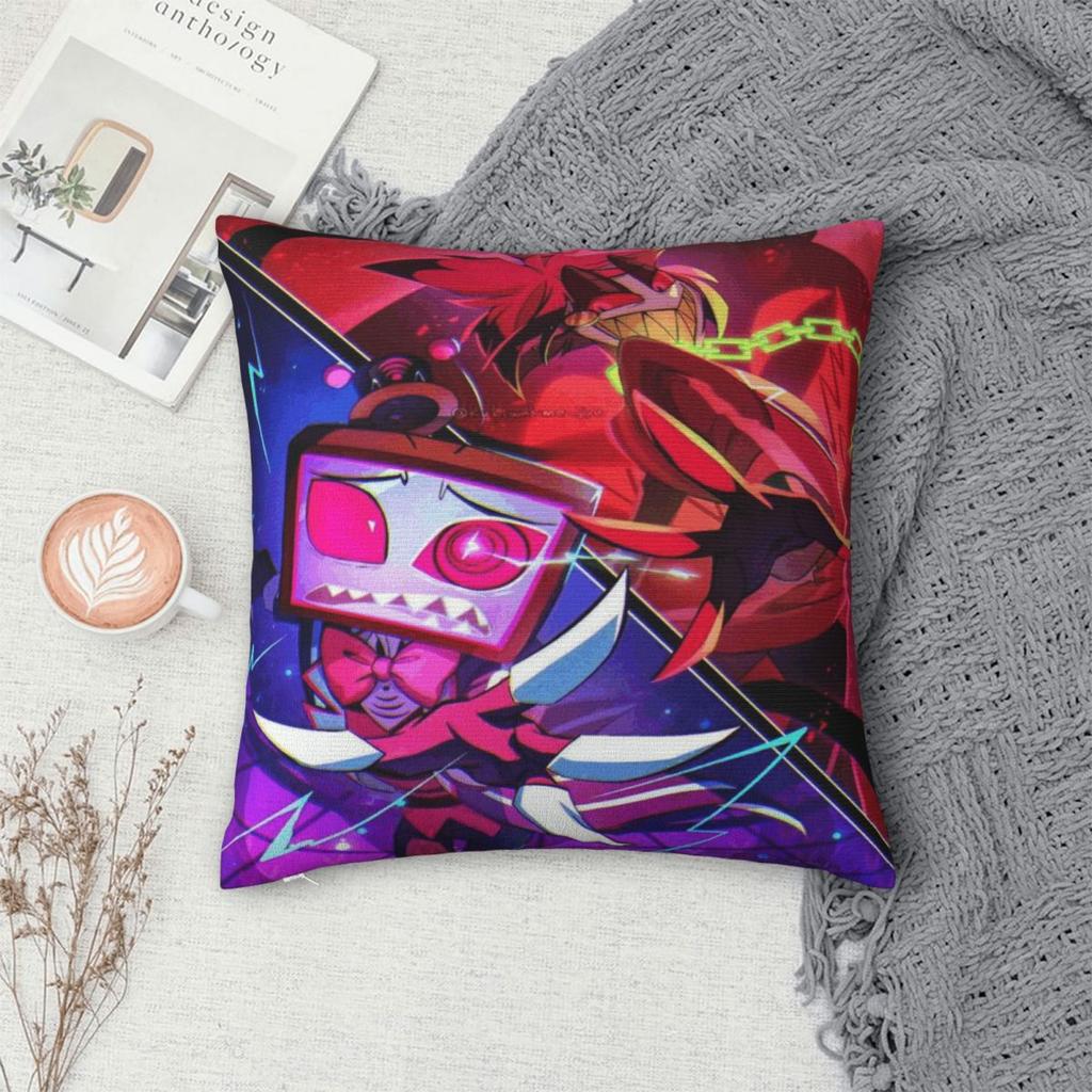New Style Bedroom Hazbines Hoteles Alastor Vox 2Decoration Pillowcase Accessories Pillow Covers Zippered Multi Size