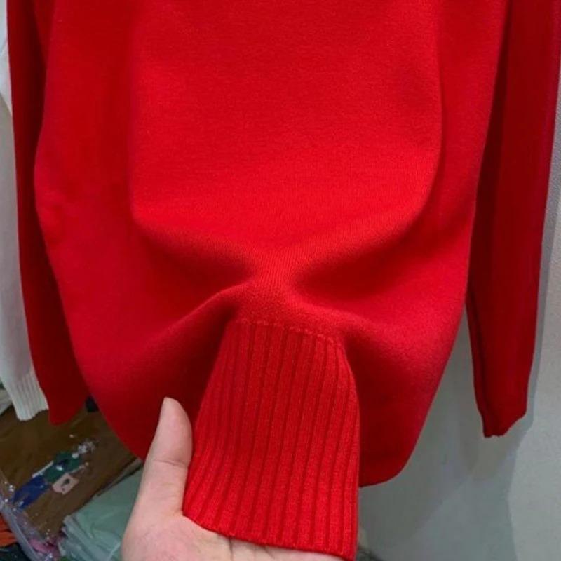 Водолазка однотонный свитер женская мода новые эластичные топы трикотажные пуловеры с длинным рукавом низ трикотажные простые шикарные одежды S