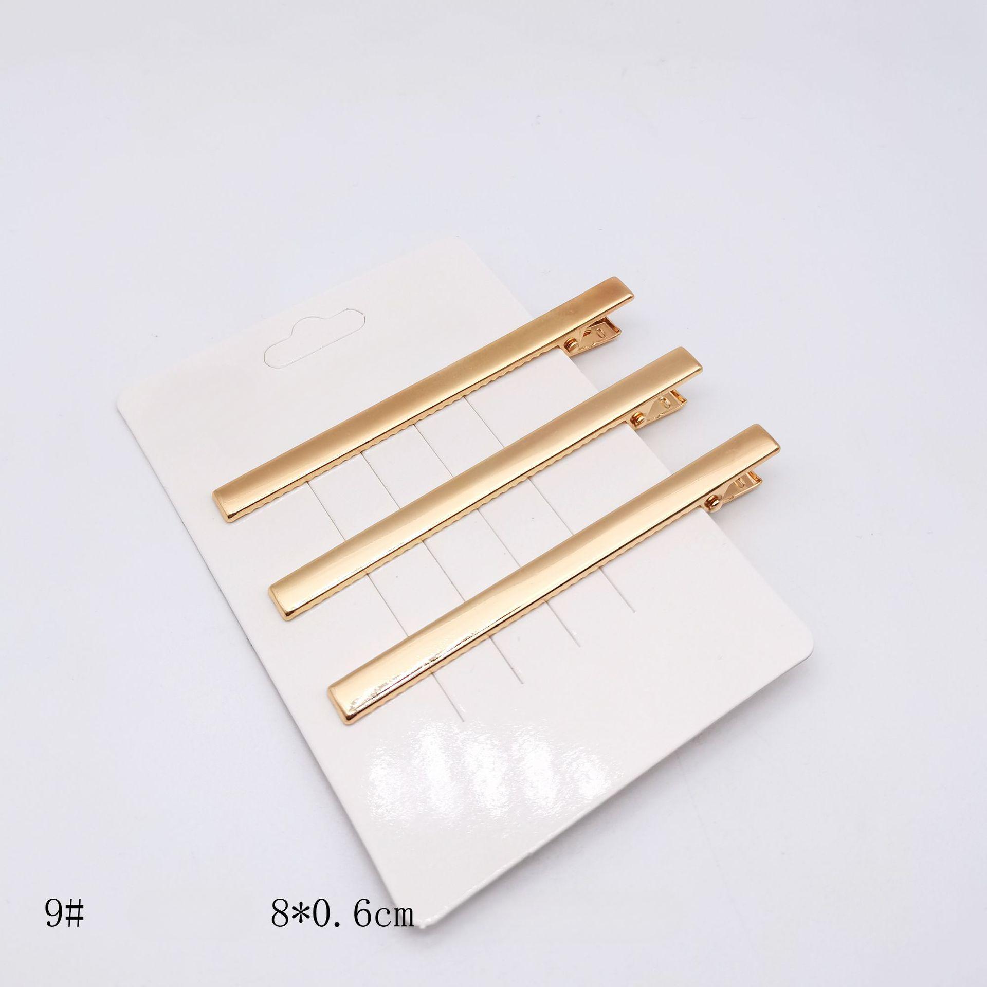 

2/3 шт. Металлическая вырезная заколка для волос, зажим утиный клюв , квадратный зажим, жемчужный зажим, аксессуары для волос сделай сам 8cm
