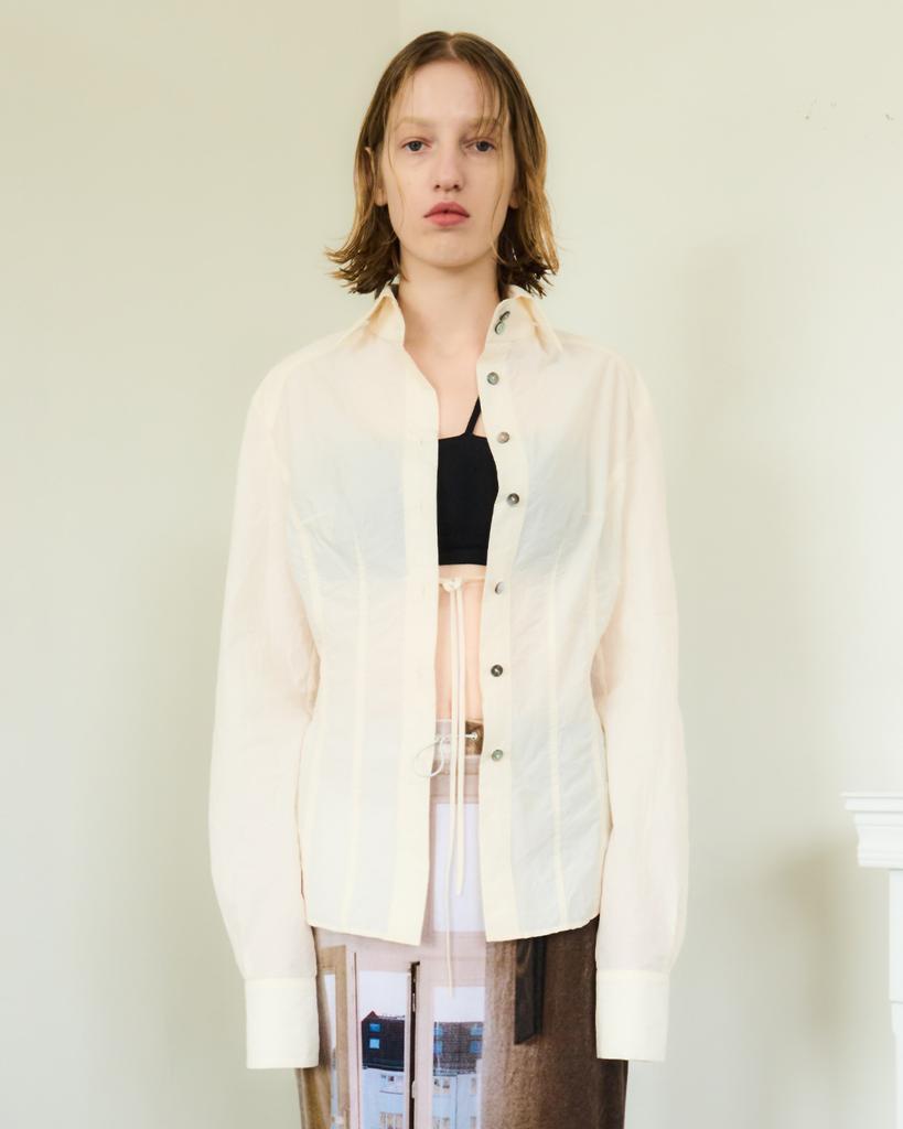 SEEN Nylon Stitched Shirts (Ivory)