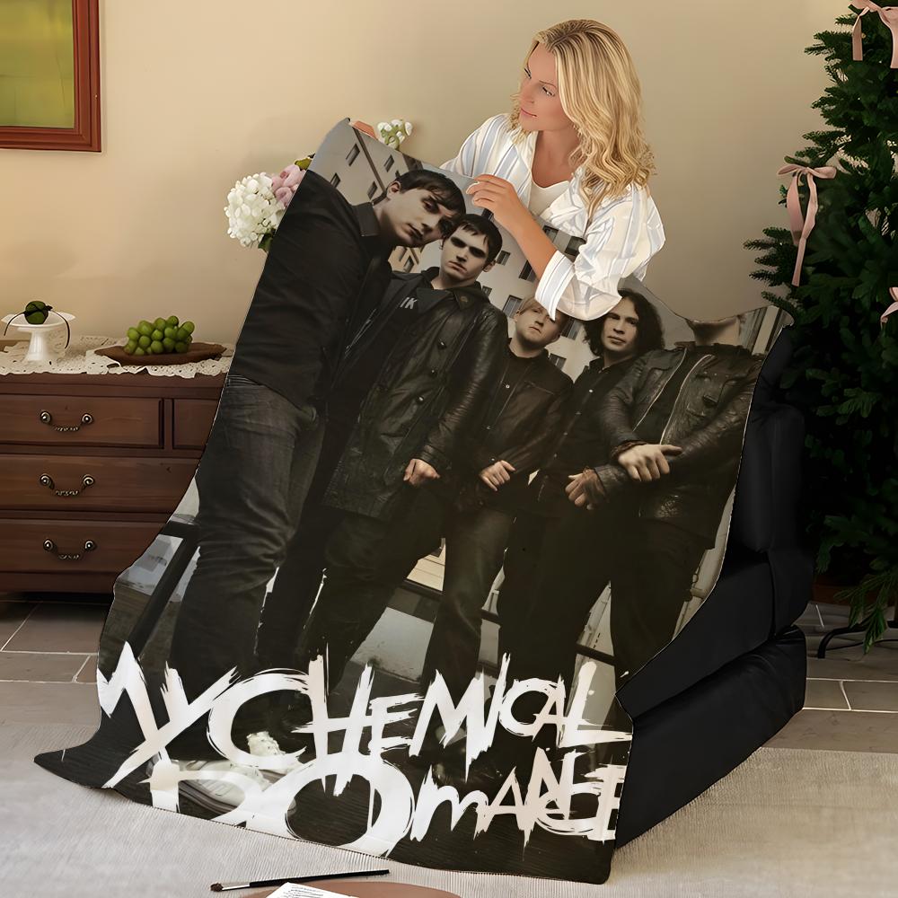 Musik M-My C-Chemical R-Romance Wurf Flanelldecke, Weich Warm, Strapazierfähig & Waschbar niedlich Cool