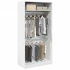 Vidaxl Wardrobe, White, 100X50X200 Cm, Wood-Based Material