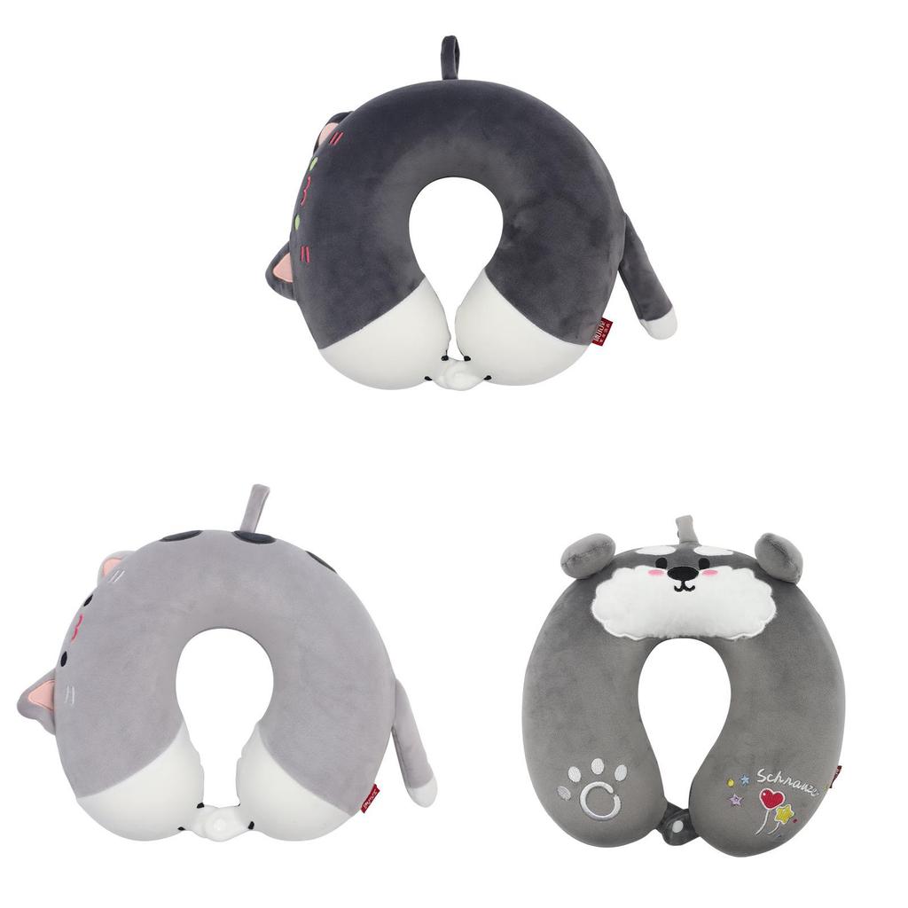 Cartoon Animal Memory Foam U Shaped Pillow For Travel And Office Comfort
