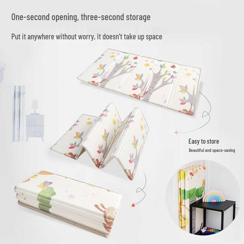 HANDUNYOU Reversible Foldable Baby Crawling Mat