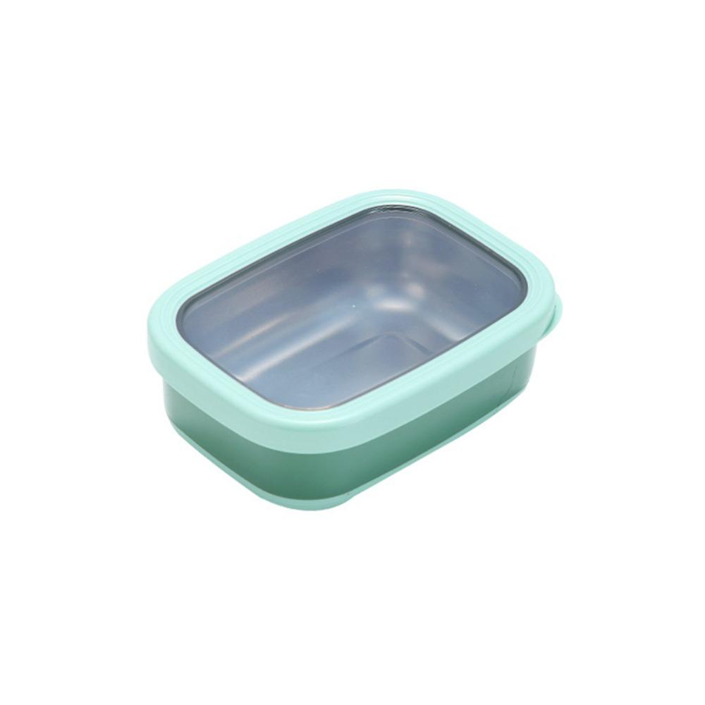 Leakproof Fresh-Keeping Box Rectangular Food Container Stainless Steel Lunchbox  Refrigerator