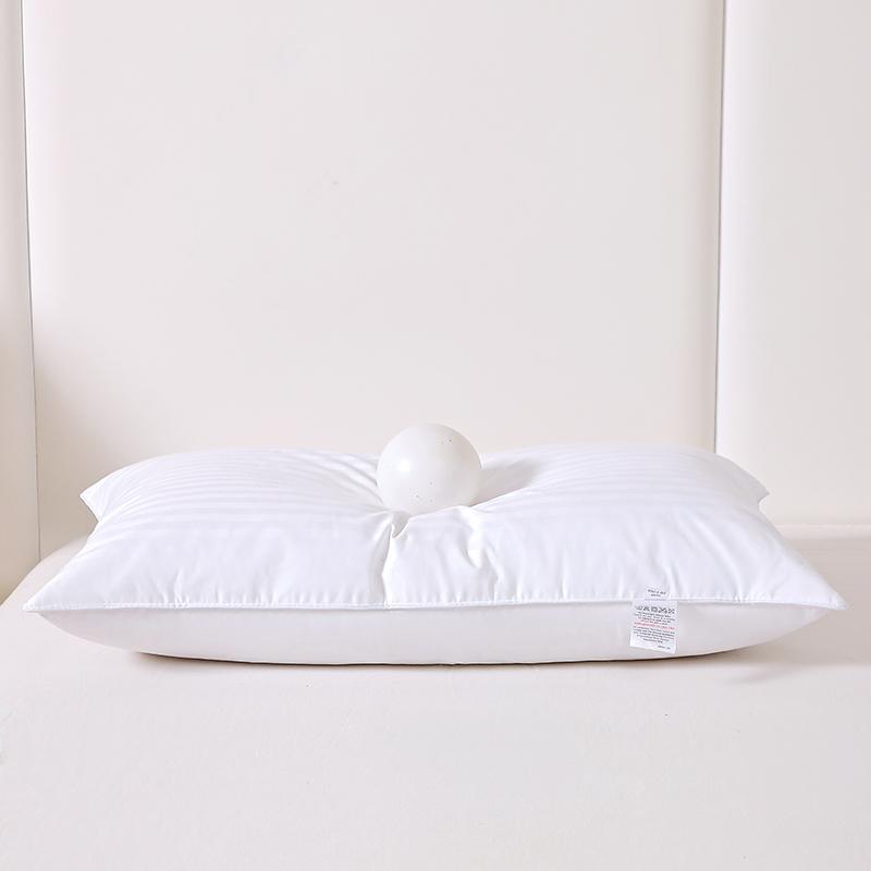 Luxury 100% Cotton Cover Material  Goose Down Feather 48x74cm Flame-retardant Neck Support Bedding Pillow