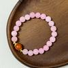 Beaded Bracelet for Women Handmade 8mm Round Beads Elastic Bangle Natural Stone Stretch Bracelets DIY Jewelry Gifts