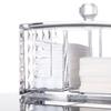 Wattepadhalter Make-up Organizer Klar Acryl Muster Reinigungspadhalter und Wattestäbchenaufbewahrung