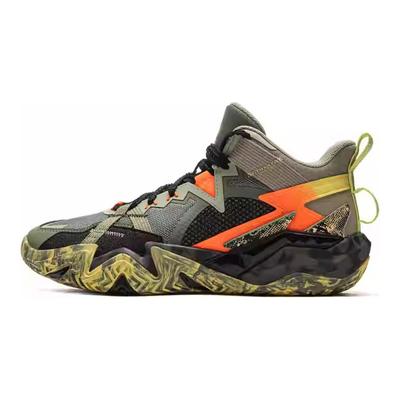 Pantofi de baschet pentru copii Li Ning Kids Unleashed Pro Confortabili Ușori Antiderapanți Rezistenți la uzură High-Top Pantofi de baschet pentru copii YKBV012-1