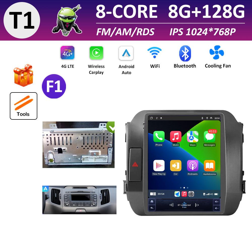 Car Multimedia Video Audio Player for KIA Sportage 3 SL 2010 2011 2012 2013 - 2016 Wireless Carplay WIFI DSP Stereo Bluetooth 4G