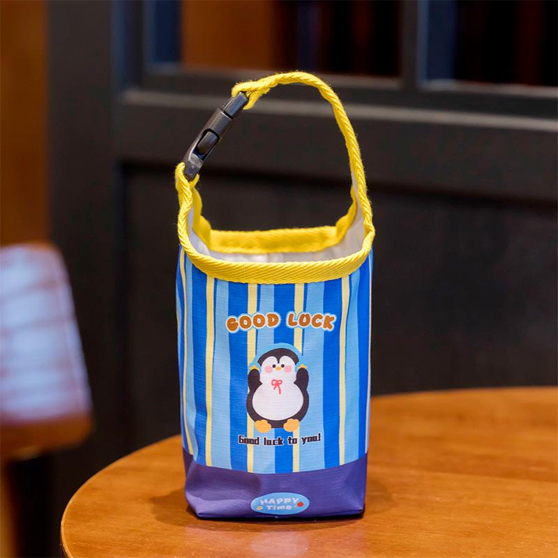 Funda Térmica para Taza de Té con Leche de Dibujos Animados 2026 - Portátil y de Mano para Oficina y Estudiantes