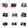 Car Body Sticker Funny Stickers Realistic Exquisite Pattern Simulation Pet Crack Design 3D Trim Effect Decorate Eye-catching Cute Window for