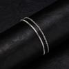2pcs/set Thin Chain Bracelet for Men Boys,Stainless Steel Twisted Rope Chain Wristband,Adjustable Link Chains