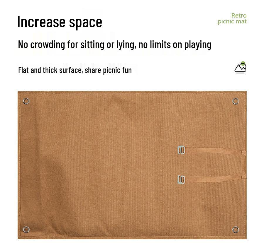 Portable Waterproof Camping Mat: Thick, Foldable, Wear-resistant Oxford Cloth for Outdoor Use
