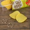 1Pc   Simulated Potato Chips Model Simulated Food Snack Potato Chips Props 1:1 Fake Potato Chips Food Game Keychain Pendant