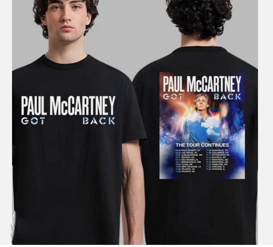 Paul McCartney Got Back Tour 2025 North America TShirt Unisex T-Shirt XXXL