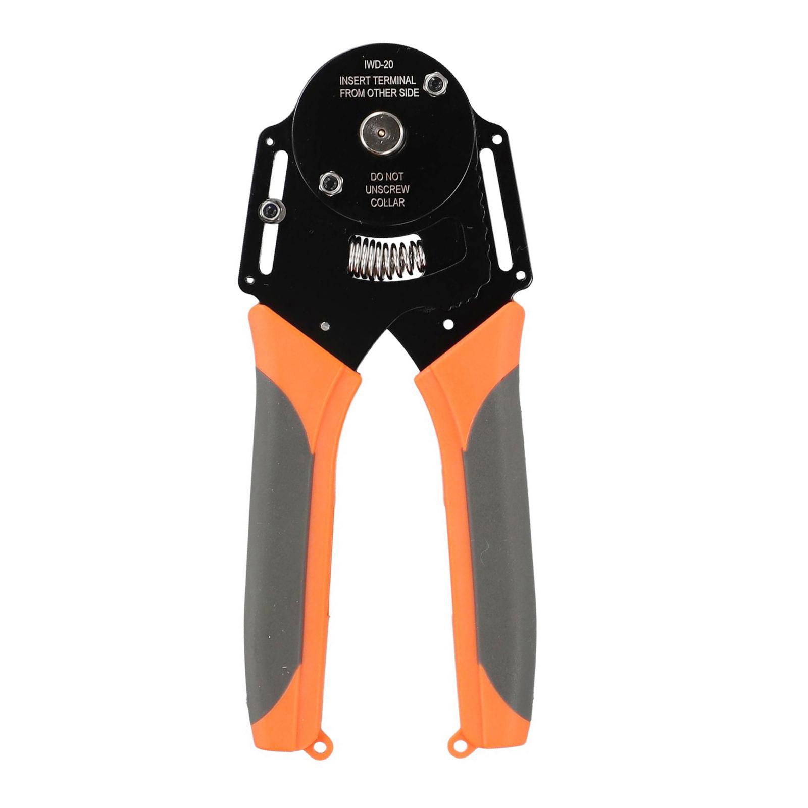 4 Way Ratcheting Crimper Tool for Deutsch Closed Terminals with Adjustable Crimping Mechanism for Enhanced Performance