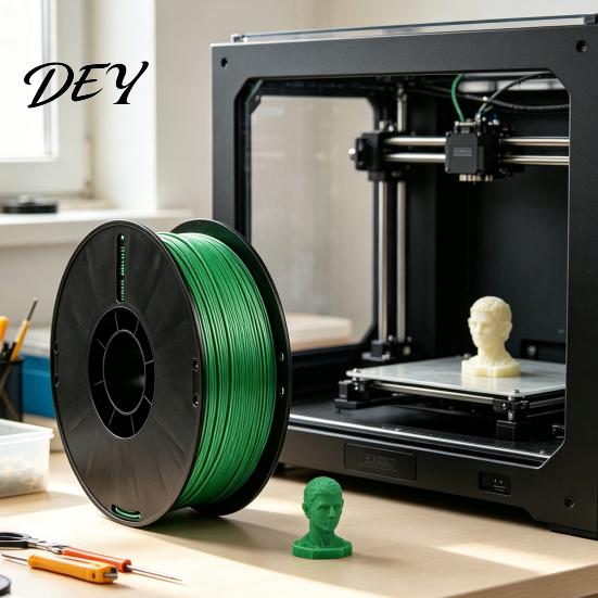 No Clogging Filament Silk PLA 3D Printer 1.75mm, 1Kg Spool, Low Warping Accessories for Printing Projects, Neatly Wound FDM Supplies