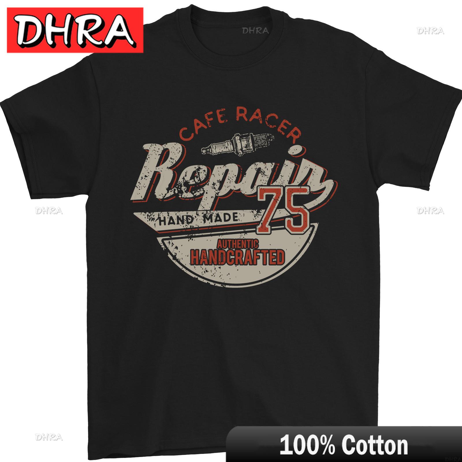 Cafe Racer Biker Motorbike Motorcycle Unisexs TShirt 100 Cotton in Harajuku Fashion Daily Wear Tops Cotton Graphic Tee Vintage 4XL