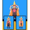 Purple Halloween Cape for Kids Wizard Witch Cosplay Cloak Costume for Dress Up Party
