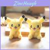 Adorável e Fofo Chaveiro de Pelúcia Pikachu de Cabelo Comprido Amuleto Macio e Aconchegante