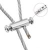 10/120pcs Stainless Steel Wire Rope Cable Clamp Waterproof Metal Copper Fixed Clips Cable Crimp Ring Sling Fastener Accessories