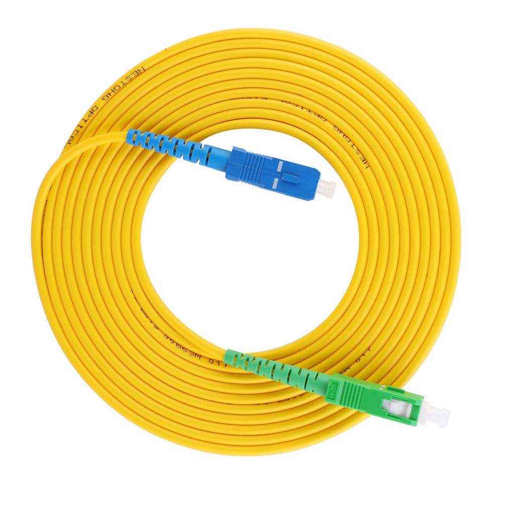 Single Mode Fiber Optic Jumper High Quality PVC Case Sc APCSc UPC 15 Meters Length