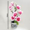 New Multi-Bloom Simulated Magnolia DIY Flower Pot Artificial Faux Plants Faux Flowers Plastic Fake Flower Home Decor