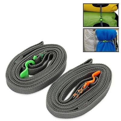 Gear Outdoor Travel Strapping Cord Tape Rope Tied Pull Luggage Stainless Hook