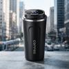 Premium 510ml Stainless Steel Thermos Coffee Cup with Digital Temperature Display High Quality Durable Black White Professional