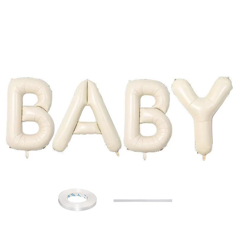40 Zoll Cremefarbenes Rosa Baby Baby Geburtstag Buchstaben Set 40 Zoll Braut Braut-To-Be Ballon Set