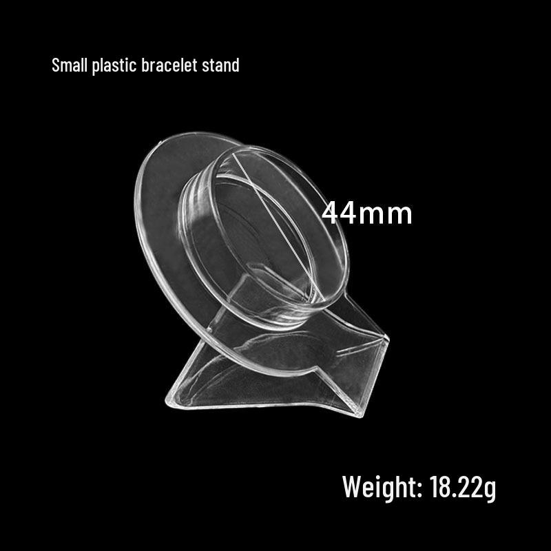 Transparent Double Circular Bracelet Display Stand for Jade and Bead Strings