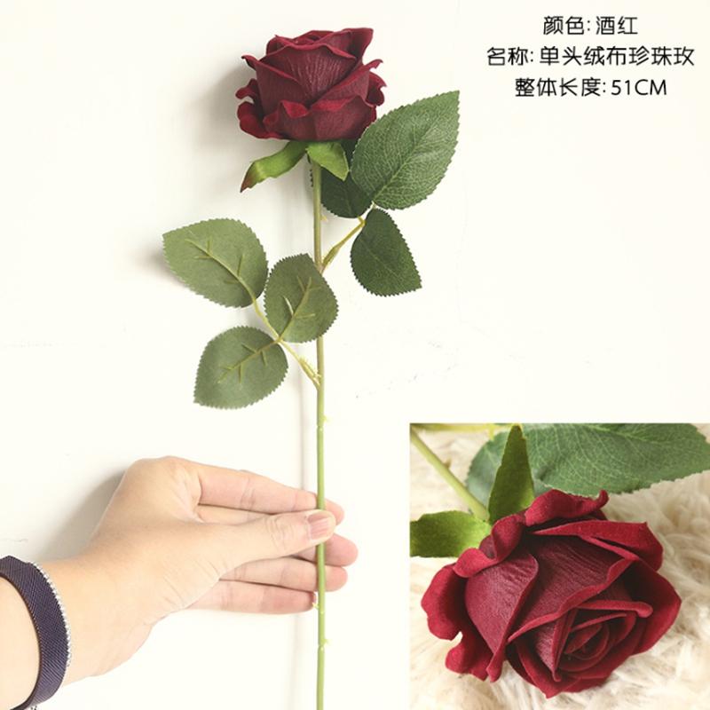 Artificial Flowers Fake Rose Bouquet Vases Home Room Decoration Accessories Wedding Plants Bridal Clearance Floristics Diy Gift