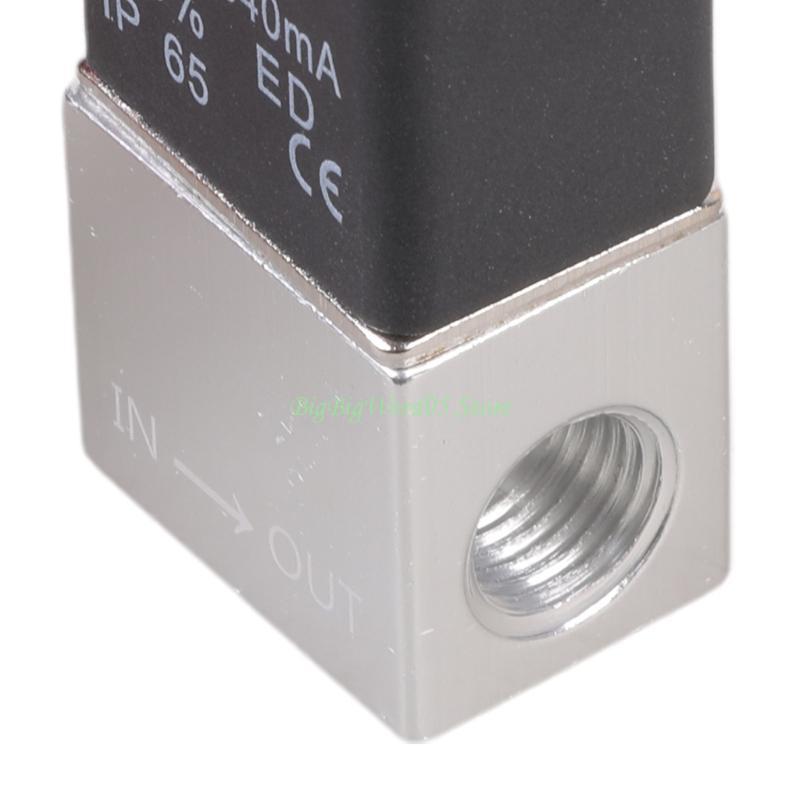 24TE 1/4" for DC 12V 2 Way Normally Closed Pneumatic Aluminum Electric Solenoid Air f