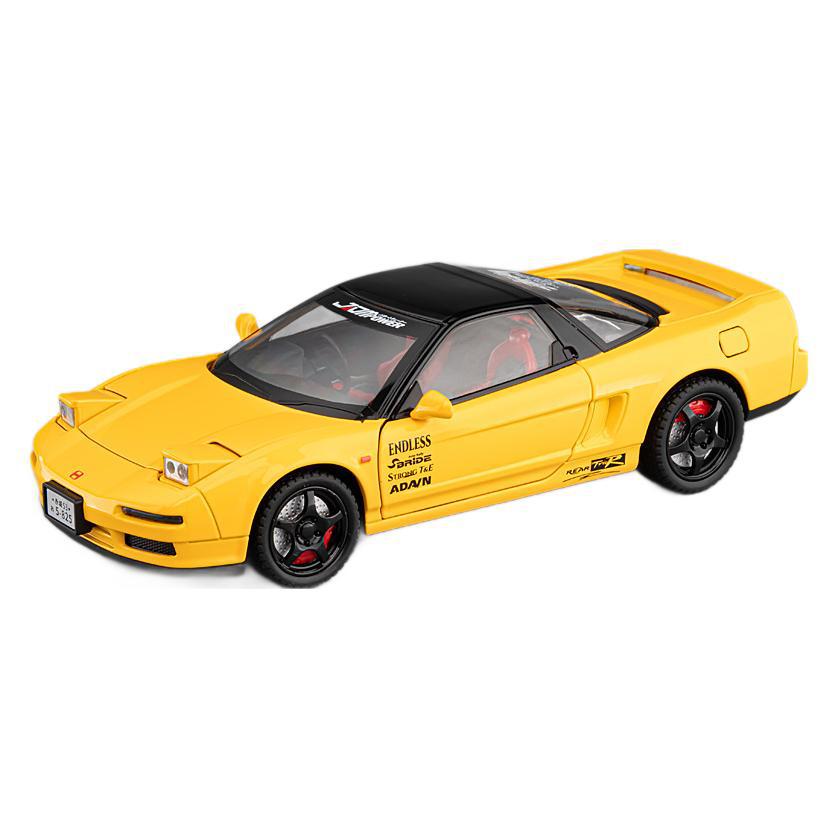 

1/24 HONDA Acura NSX MK1 NA1 Модель спортивного автомобіля зі сплаву. Металевий литий під тиском Класичний гоночний автомобіль. Модель транспортного засобу. Звук і світло. Дитяча іграшка в подарунок. жовтий