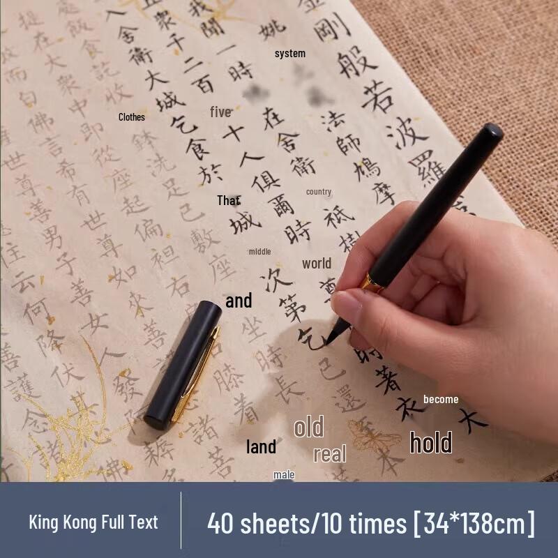 Tanyexuan Diamond Sutra Calligraphy Tracing Set