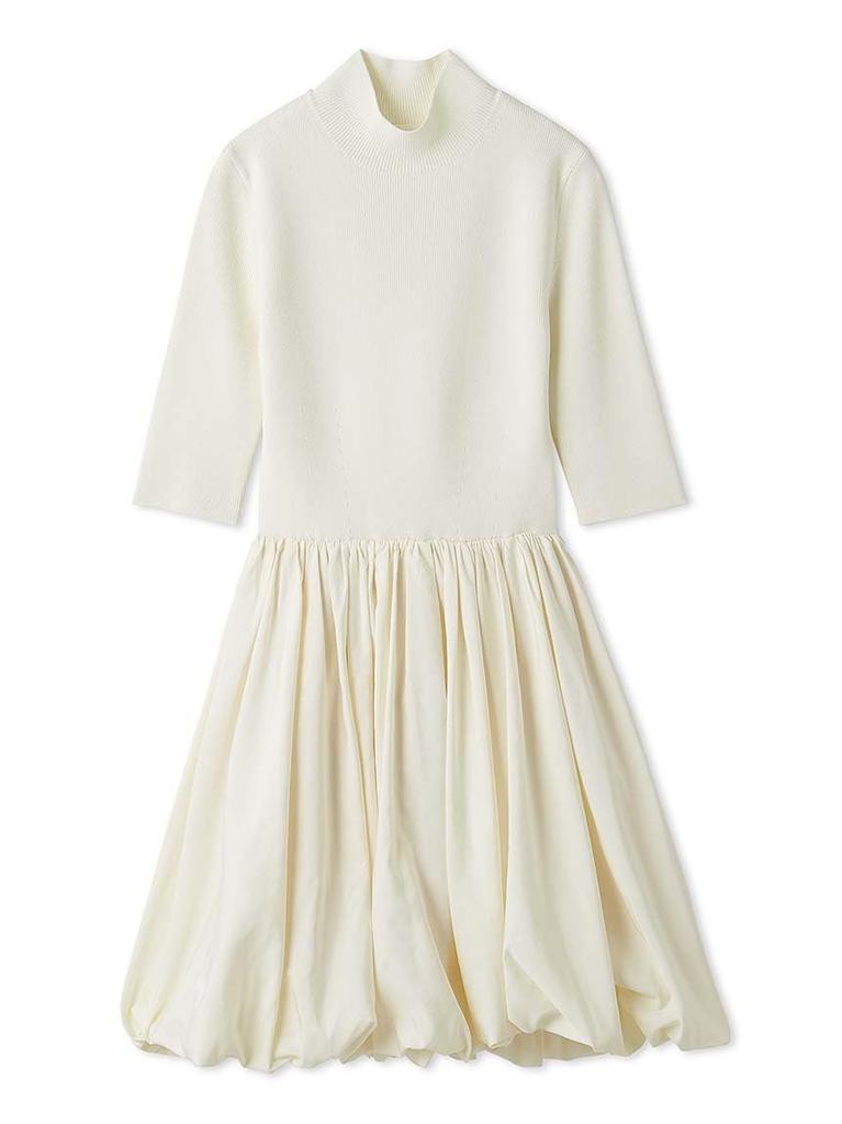 Balloon Docking Mini Knit Dress SWNO251062IVRF